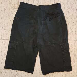 Southpole Embroidered Logo Baggy Fit Cargo Style Denim Shorts Vintage Y2K